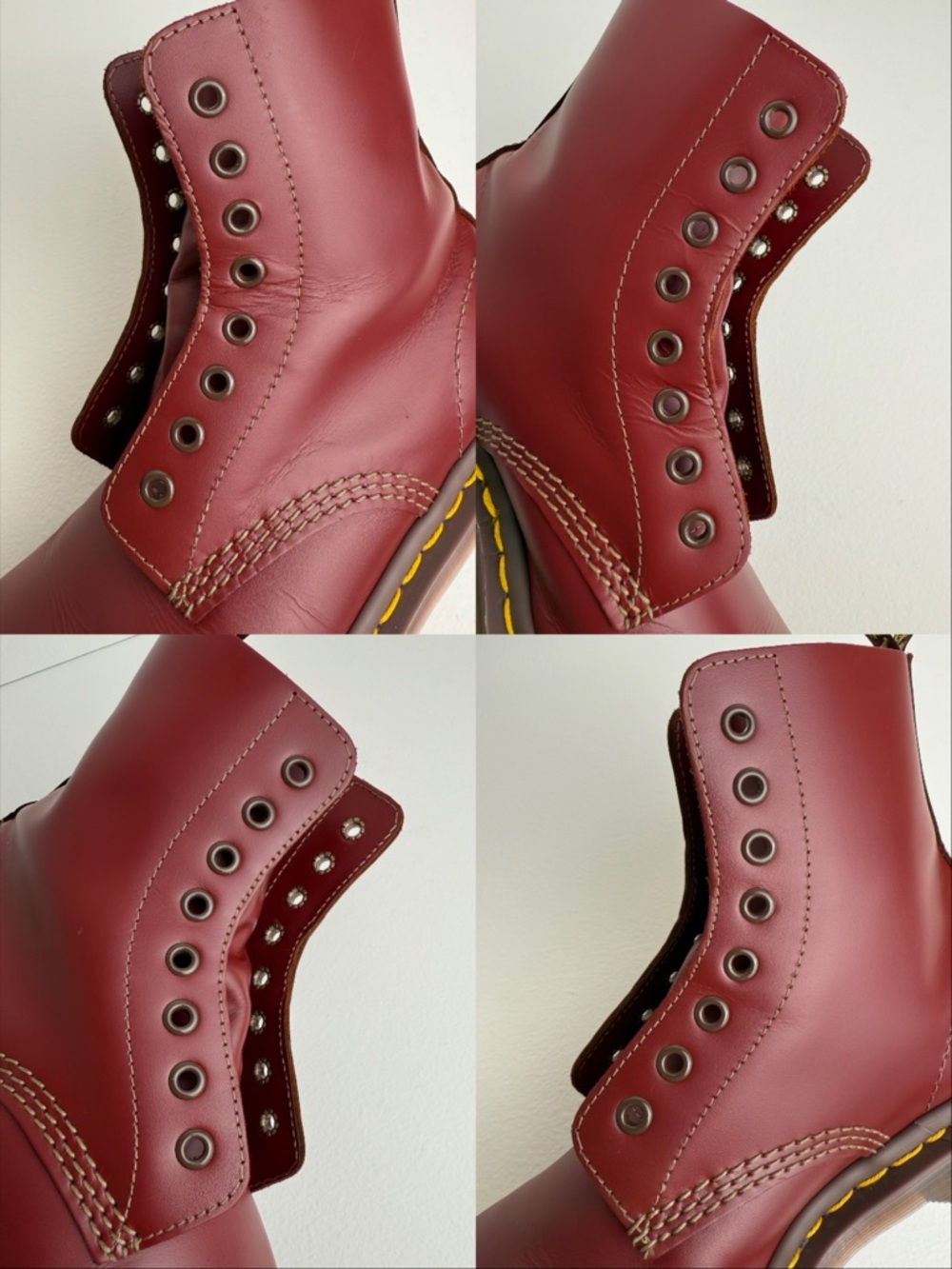 Dr. Martens 1460 Made in England Oxblood Red Quilon Leather Lace Up Boots UK 5 - Picture 17 of 17